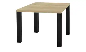 Primo Esstisch Sandwich Eiche (Nachbildung), Hellbraun 4-Fußgestell Metall 80 cm
