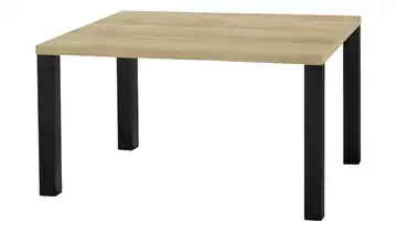 Primo Esstisch Sandwich Eiche (Nachbildung), Hellbraun 4-Fußgestell Metall 120 cm