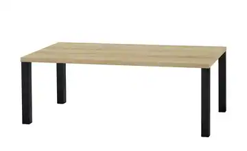 Primo Esstisch Sandwich Eiche (Nachbildung), Hellbraun 4-Fußgestell Metall 190 cm