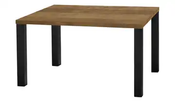 Primo Esstisch Sandwich Teak (Nachbildung) 4-Fußgestell Metall 120 cm