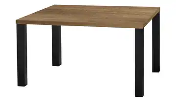 Primo Esstisch Sandwich Eiche (Nachbildung), Braun 4-Fußgestell Metall 120 cm