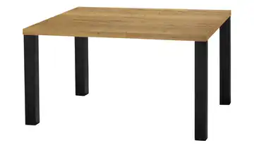 Primo Esstisch Sandwich Eiche (Nachbildung), Natur 4-Fußgestell Metall 120 cm