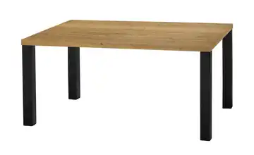 Primo Esstisch Sandwich Eiche (Nachbildung), Natur 4-Fußgestell Metall 138 cm