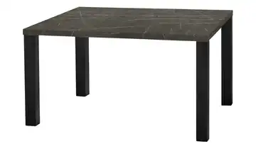 Primo Esstisch Sandwich Marmoroptik, Grau 4-Fußgestell Metall 120 cm
