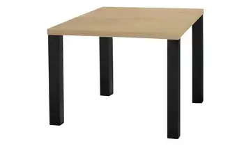 Primo Esstisch Sandwich Eiche (Nachbildung) 4-Fußgestell Metall 80 cm