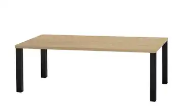 Primo Esstisch Sandwich Eiche (Nachbildung) 4-Fußgestell Metall 220 cm
