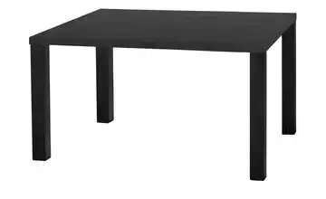 Primo Esstisch Sandwich Eiche (Nachbildung), Schwarz 4-Fußgestell Metall 120 cm