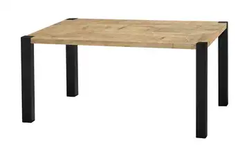 Primo Esstisch Sandwich Mango (Nachbildung) 4-Fußgestell (seitl.montiert) Metall 138 cm