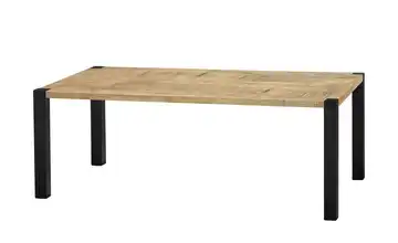 Primo Esstisch Sandwich Mango (Nachbildung) 4-Fußgestell (seitl.montiert) Metall 190 cm