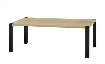 Primo Esstisch Sandwich Eiche (Nachbildung), Hellbraun 4-Fußgestell (seitl.montiert) Metall 190 cm