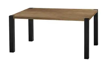 Primo Esstisch Sandwich Eiche (Nachbildung), Braun 4-Fußgestell (seitl.montiert) Metall 138 cm