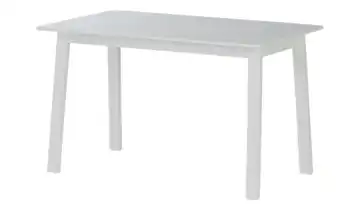 Esstisch aus Massivholz 122 cm Weiß