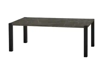 Primo Esstisch Sandwich Marmoroptik, Grau 4-Fußgestell (seitl.montiert) Metall 190 cm