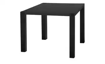 Primo Esstisch Sandwich Eiche (Nachbildung), Schwarz 4-Fußgestell (seitl.montiert) Metall 80 cm