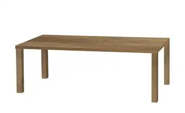 Primo Esstisch Sandwich 4-Fußgestell Holzwerkstoff beschichtet Eiche (Nachbildung), Braun 220 cm