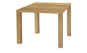 Primo Esstisch Sandwich 4-Fußgestell Holzwerkstoff beschichtet Eiche (Nachbildung), Natur 80 cm