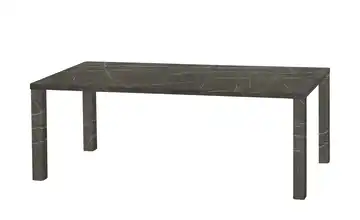 Primo Esstisch Sandwich 4-Fußgestell Holzwerkstoff beschichtet Marmoroptik, Grau 190 cm