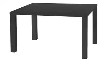 Primo Esstisch Sandwich 4-Fußgestell Holzwerkstoff beschichtet Eiche (Nachbildung), Schwarz 120 cm