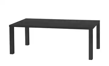 Primo Esstisch Sandwich 4-Fußgestell Holzwerkstoff beschichtet Eiche (Nachbildung), Schwarz 190 cm