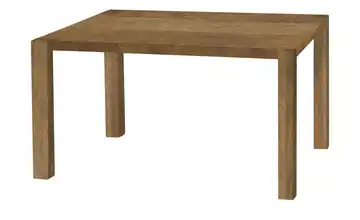 Primo Esstisch Sandwich 4-Fußgestell (seitl.montiert) Holzwerkstoff beschichtet Teak (Nachbildung) 120 cm