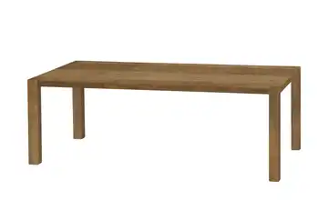 Primo Esstisch Sandwich 4-Fußgestell (seitl.montiert) Holzwerkstoff beschichtet Teak (Nachbildung) 220 cm