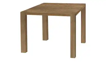 Primo Esstisch Sandwich 4-Fußgestell (seitl.montiert) Holzwerkstoff beschichtet Eiche (Nachbildung), Braun 80 cm