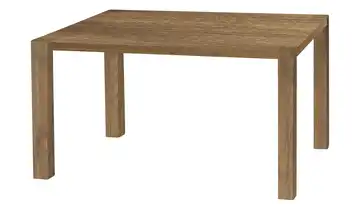 Primo Esstisch Sandwich 4-Fußgestell (seitl.montiert) Holzwerkstoff beschichtet Eiche (Nachbildung), Braun 120 cm