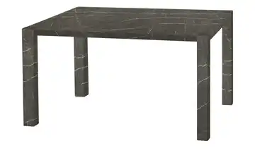 Primo Esstisch Sandwich 4-Fußgestell (seitl.montiert) Holzwerkstoff beschichtet Marmoroptik, Grau 120 cm