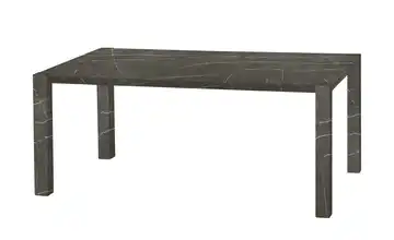 Primo Esstisch Sandwich 4-Fußgestell (seitl.montiert) Holzwerkstoff beschichtet Marmoroptik, Grau 160 cm