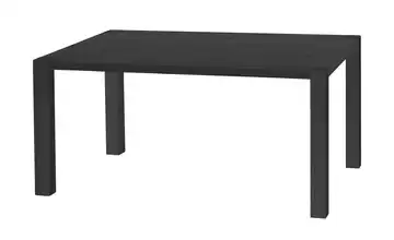 Primo Esstisch Sandwich 4-Fußgestell (seitl.montiert) Holzwerkstoff beschichtet Eiche (Nachbildung), Schwarz 138 cm