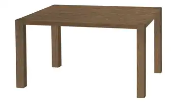 Primo Esstisch Sandwich 4-Fußgestell (seitl.montiert) Holzwerkstoff beschichtet Eiche (Nachbildung), Haselnussbraun 120 cm