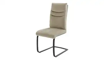 Freischwinger Creme Schwarz