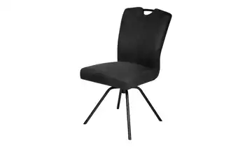 Gray & Jones Esszimmerstuhl Cap Ferrat 2 Griff, Drehfunktion Schwarz