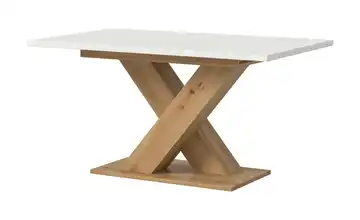Esstisch ausziehbar  Eiche Artisan (Nachbildung), Weiß