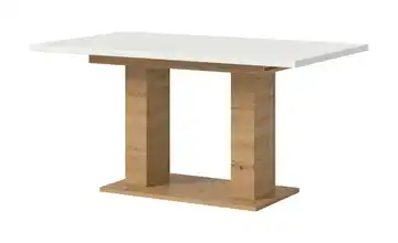 Esstisch ausziehbar  Eiche Artisan (Nachbildung), Weiß