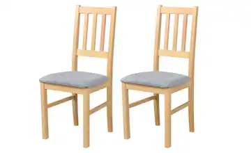 Esszimmerstuhl 2er-Set Eiche San Remo, Steingrau