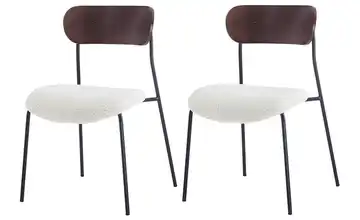 Stuhl 2er-Set Weiß