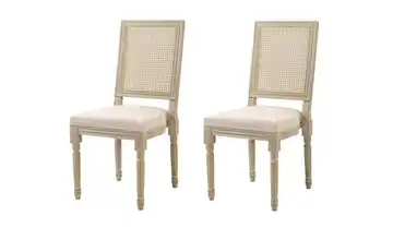 Stuhl 2er-Set Beige