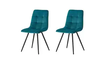 Stuhl 2er-Set Blau