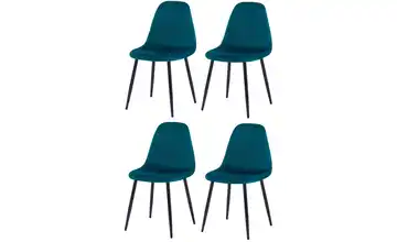 Stuhl 4er-Set Blau