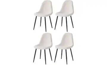 Stuhl 4er-Set Weiß