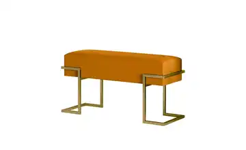 Polsterbank 80 cm Gelb, Goldfarben Goldfarben