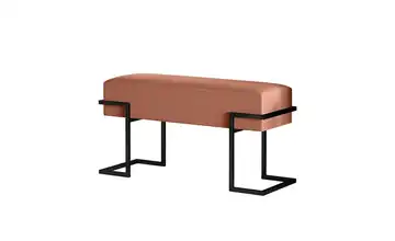 Polsterbank 80 cm Pink, Schwarz Schwarz