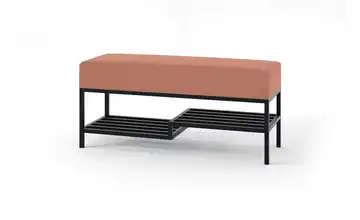 Polsterbank 80 cm Pink, Schwarz Schwarz