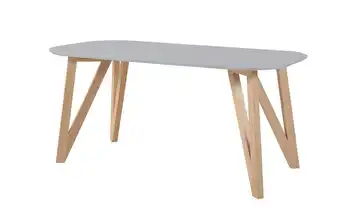 Esstisch 90 cm 140 cm Grau 90x140 cm
