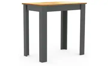 Esstisch 80 cm holzfarben, Grau 50x80