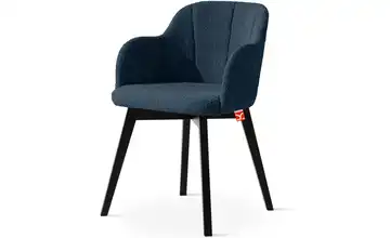 KONSIMO Polsterstuhl Dunkelblau, Schwarz