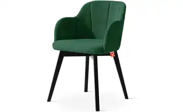 KONSIMO Polsterstuhl Dunkelgrün, Schwarz