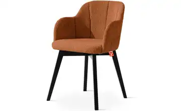 KONSIMO Polsterstuhl Orange, Schwarz