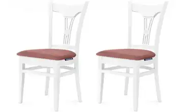 KONSIMO Esszimmerstuhl 2er-Set Rosa, Weiß
